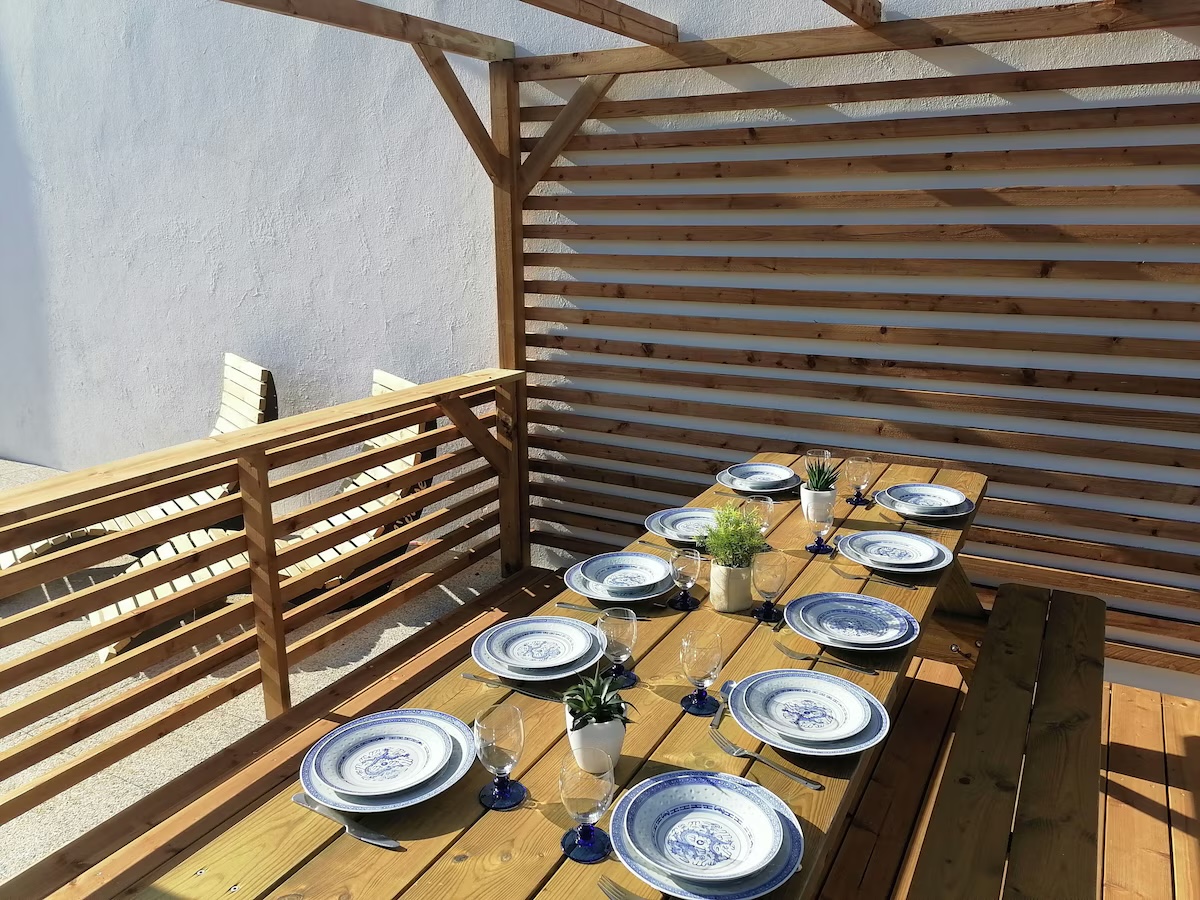 Repas en terrasse
